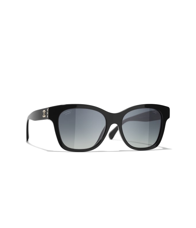 CHANEL 太阳眼镜: 方框太阳眼镜, 醋酯纤维与琉璃珍珠5482H CHANEL 太阳眼镜: 方框太阳眼镜, 醋酯纤维与琉璃珍珠5482H