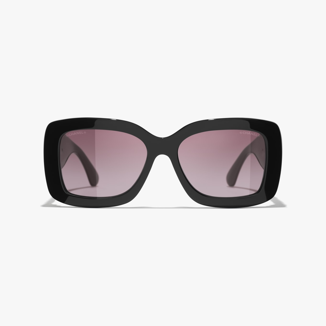 CHANEL 太阳眼镜: 矩形框太阳眼镜, 醋酯纤维、金属与小牛皮5535Q — Fashion | CHANEL 香奈儿